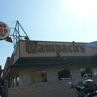 the front of the restaurant