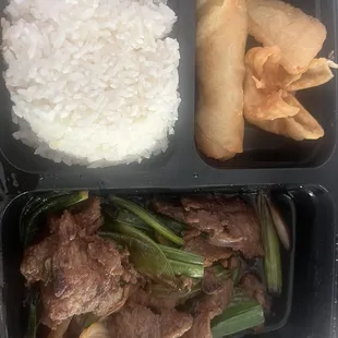 2. Cashew Chicken Lunch 6. Mongolian Beef Lunch