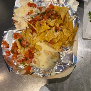 Not sure what kind of nachos this is watered down cheese nasty chips.   Got me this time not again