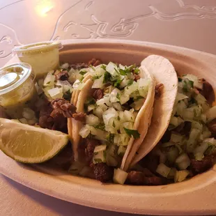 Carne asada tacos