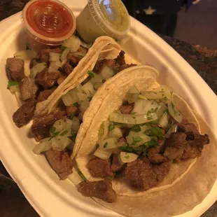 Carne Asada Soft Tacos