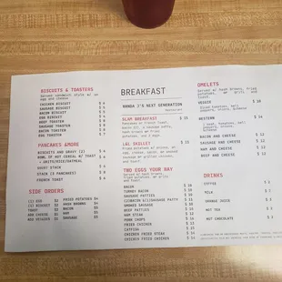Menu.