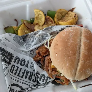 Don't be Crabby Sandwich with Soft Shell Crab and Roasted Vegetables