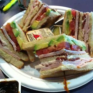 My favorite thing here. Lancer club sandwich and it comes with a bag of chips!