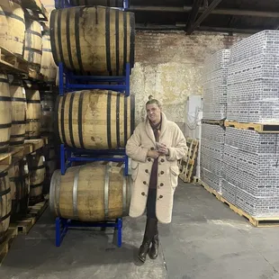 Barrels and barrels of whiskey.