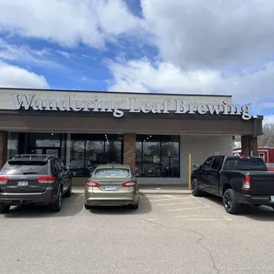 the front of the building