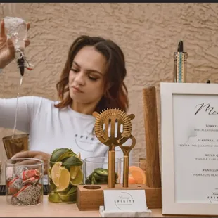 Vanessa whipping up some magic