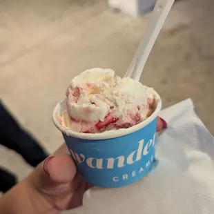 Labneh-inspired ice cream