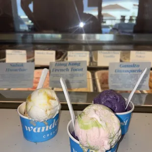 Sticky mango rice, Japanese neo, Ube