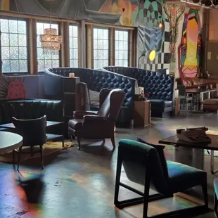 Front room, comfy couches