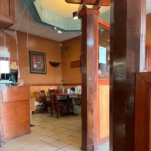 the dining area