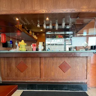 the counter area