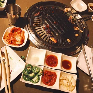 a variety of dishes