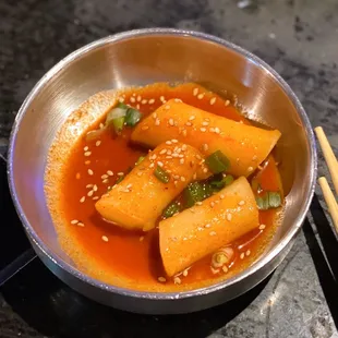 Spicy rice cake