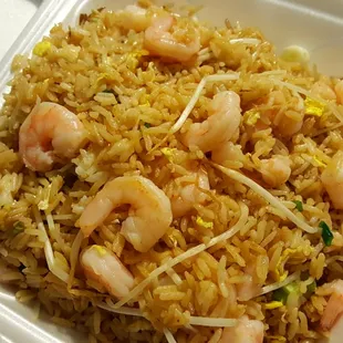 Shrimp fried rice is on point. Deliciousness in every bite!