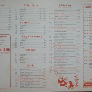 Menu 1/10/17
