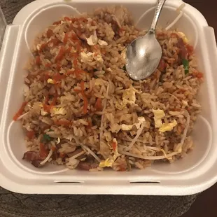 Pork fried rice!