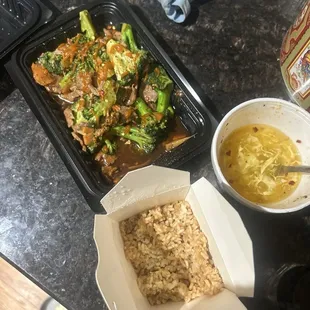 922. Fried Rice 802. Beef with Broccoli 202. Egg Drop Soup