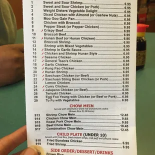 Lunch specials 7 days a week