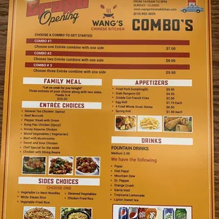 the menu