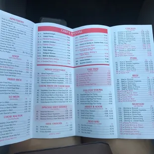 SOME OF THEIR MENU!!!