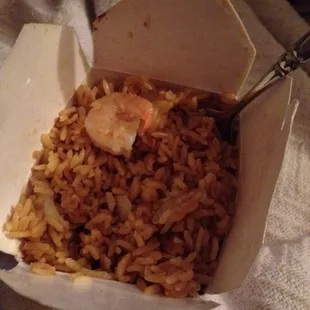 Small shrimp fried rice.