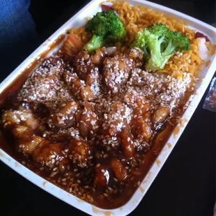Sesame chicken combo