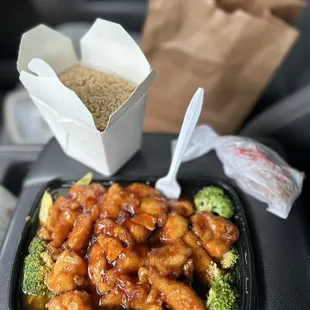 Orange Chicken Plate