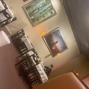 Our waiter who ignored us as the only customers here