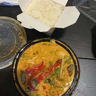 Red Curry with rice