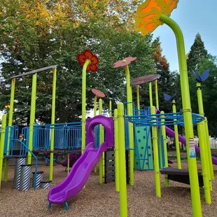 Another view of "butterfly" park with monkey bars