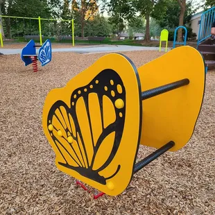 There's two super cute rocking butterflies!