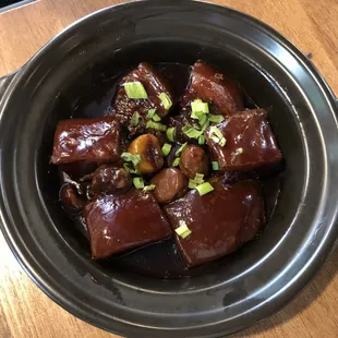 Braised Pork Belly with chestnut