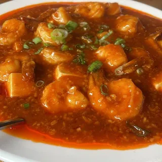 Rice Wine Braised Shrimp and Tofu