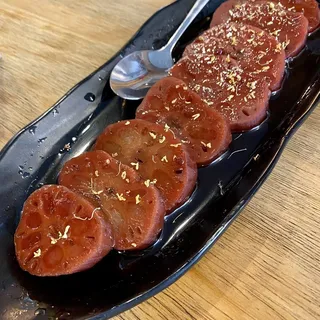 VGF Stuffed Lotus Root with Floral Honey