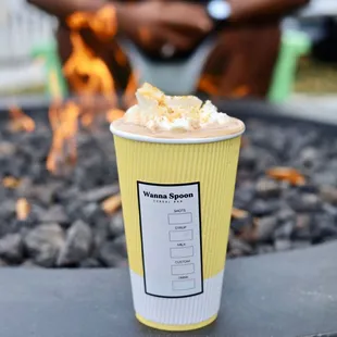 a cup of hot chocolate