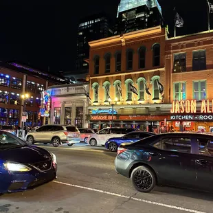 cars parked on the street