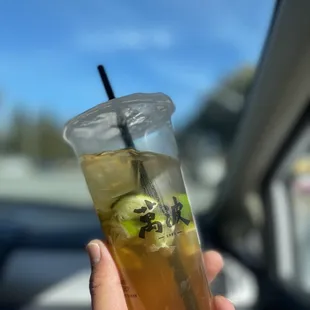lemon Baozhong tea