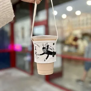 Cute boba tote