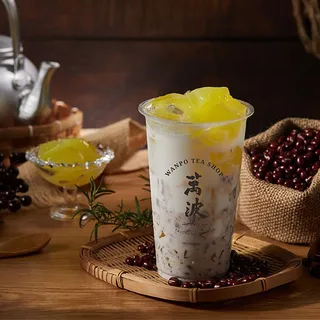 Red Bean Jelly Milk 紅豆粉粿鮮奶