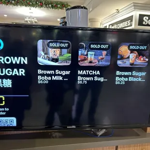 11.21.23 - was told that they did not cook any brown sugar boba today and hence, all sold out along w/ their mango drinks.