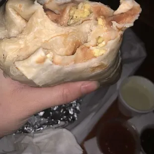 The tortilla looks soft but it was chewy and smelled weird. Like Taco Bell.