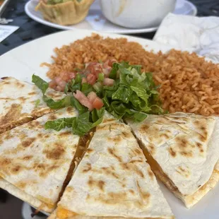 Chicken Quesadilla (no beans)