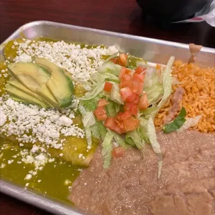 Chili Verde Enchiladas