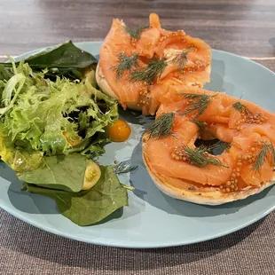 Salmon bagel