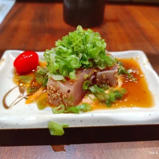 Spicy seared white tuna, my favorite