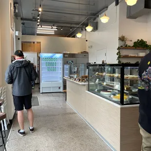 Pastry and ordering counter at Warda