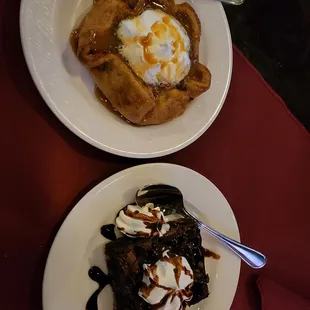 Apple Turnover &amp; salted caramel brownie