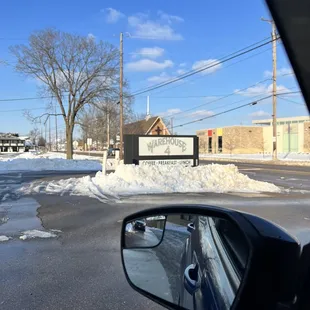 a view from a car window