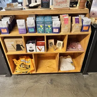 Other items for sale at the front counter.
